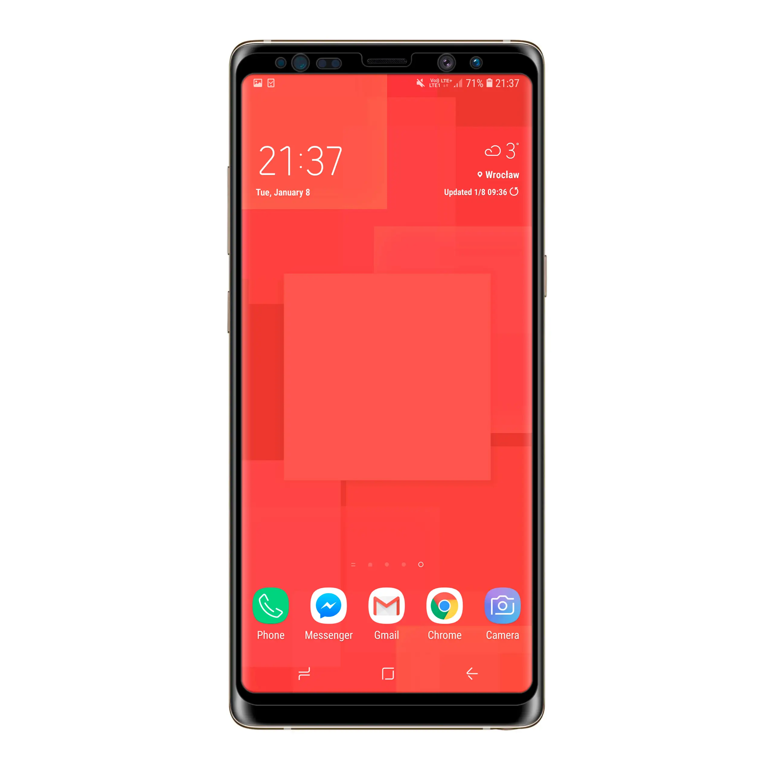 Telefon Samsung Galaxy Note 8 ze szkłem hartowanym 3D Polski Banan BananGuard w kolorze czarnym